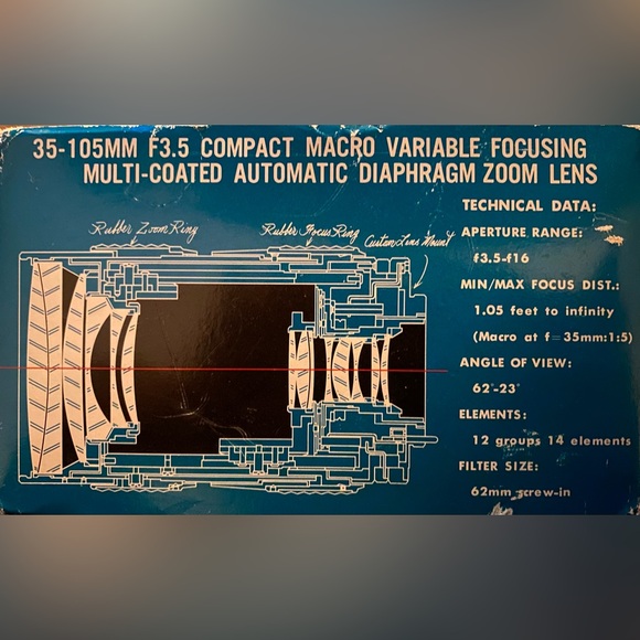 Vintage Focal 35-105mm f/3.5 lens for Minolta - Picture 8 of 9